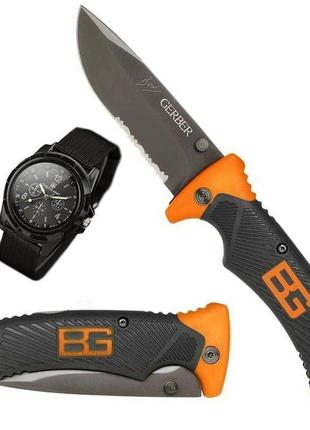 Нож gerber bear grylls ultimate и часы swissarmy skl11-207637
