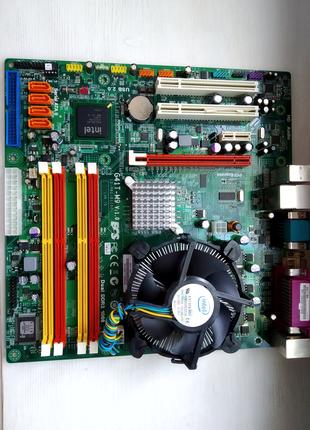 Плата материнська ecs G41T lga775