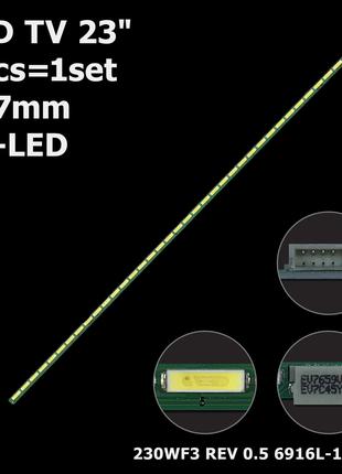 LED підсвітка TV 23" inch 36-led 3V 297mm 230WF3 LM230WF5 LM23...