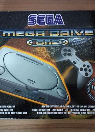 Игровая приставка Sega Mega Drive One 16 Bit + 3 картриджа