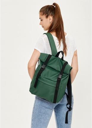 Женский рюкзак ролл  rolltop milton зеленый