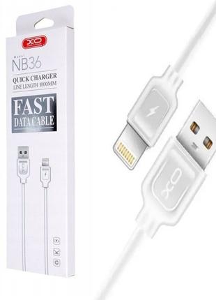 USB кабель XO NB36 White Lightning