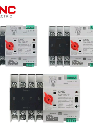 CNC-100PV/4P 220/230В 4-х полюсний 3-х фазний автомат перемикач