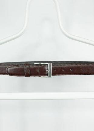 Якісний шкіряний ремінь yves gerard brown leather belt
