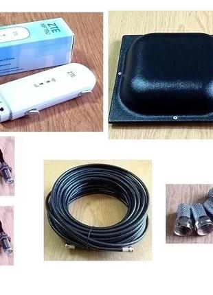 MIMO USB Wi-Fi модем ZTE MF79U c антенной панельной MIMO АМ-17...