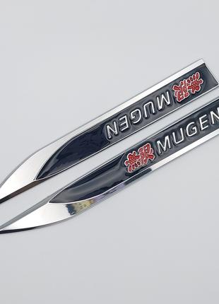 Эмблема на крыло Mugen (чёрный), Honda