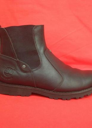 Ботинки кожаные timeberland водонепроницаемые waterproof черные