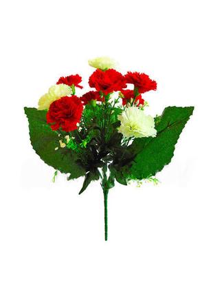 Искусственные цветы Букет Гвоздики, 12 голов, 390 мм