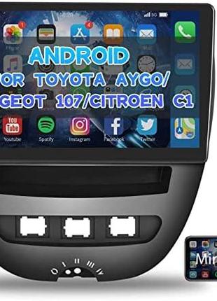 Автомобильное радио Android Podofo для Toyota Aygo/Peugeot 107...
