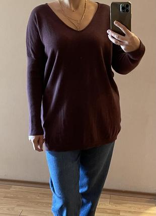 Кашеміровий светр пуловер бренда 100% pure cashmere