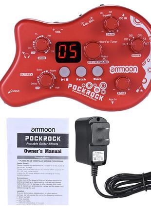 Процессор для гитары Ammoon PockRock Красный