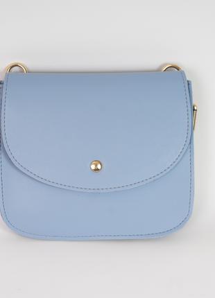 Жіноча сумка на пояс блакитна сумка 2 в 1 клатч на пояс поясний