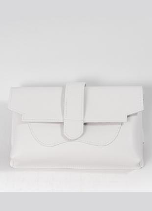 Женская сумка на пояс белая сумка пояс поясная сумка белый клатч