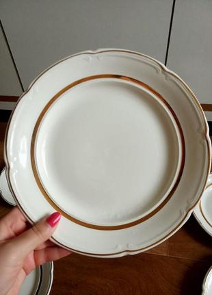 Набор из 2-х тарелок винтажных на 2 персоны глубокие суповые