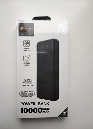 Зовнішній акумулятор Power bank LENYES PX162 10000mAh
