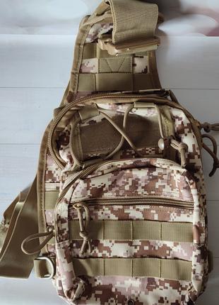 Тактическая сумка, рюкзак, барсетка, через плечо 6 л