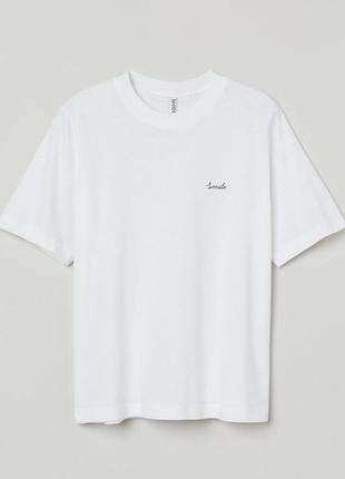 Женская футболка h&amp;m р. l, xl