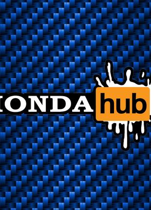 Вінілова наклейка Honda HUB , розмір наклейки 14х7см