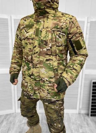 Зимова армійська куртка Бушлат з підкладкою Омні-хіт камуфляж ...