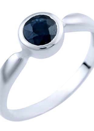 Серебряное кольцо с натуральным сапфиром, вес изделия 1,92 гр ...