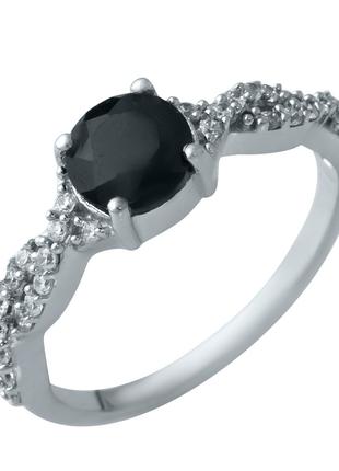 Серебряное кольцо с натуральным сапфиром 1.065ct, вес изделия ...