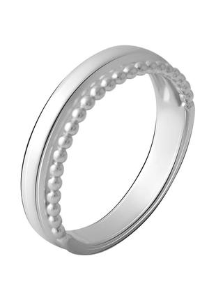Серебряное кольцо с без камней, вес изделия 2,78 гр (2067825) ...