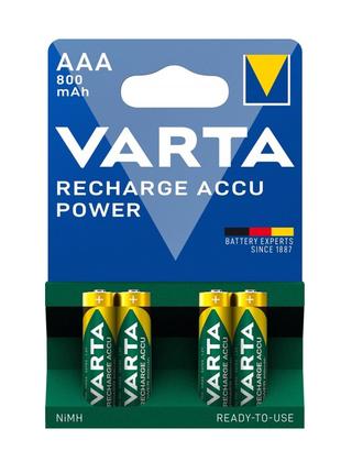 Комплект аккумуляторов Varta Ready-To-Use AAA 800 mAh, Ni-MH (...