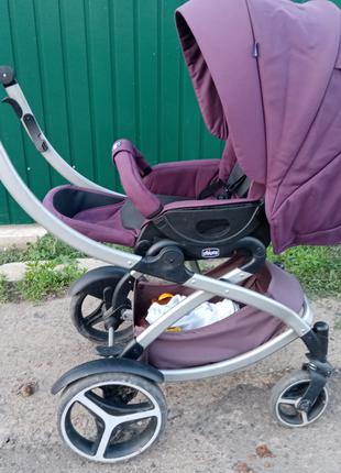 Коляска chicco 2в1 Dyo Artic фиолетовая
