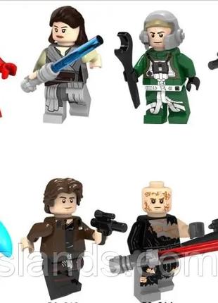 Фігурки, чоловічки зоряні війни star wars для лего lego 8 штук