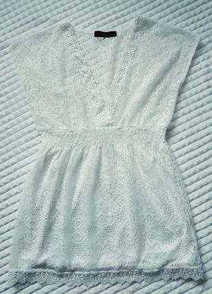 Жіноча літня мереживна сукня/туніка zanzea