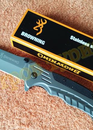 Складной тактический нож Browning FA46 стропорез стеклобой