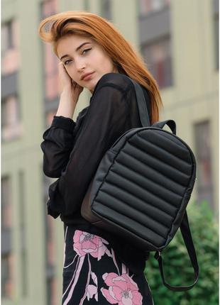 Стильный городской женский рюкзак из экокожи Sambag Brix MRN Ч...