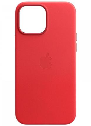 Кожаный чехол с MagSafe для IPhone 13 Красный
