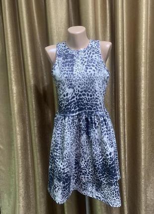 Платье с леопардовым принтом miss selfridge размер L xl