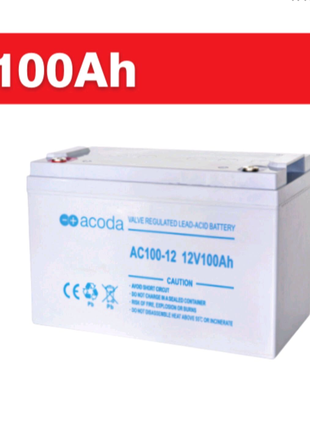 Акумулятор гелевий acoda AC100-12 12V100Ah