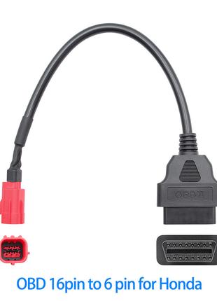 ПЕРЕХОДНИК HONDA 6 pin адаптор 16Pin OBD2 OBDII кабель диагнос...