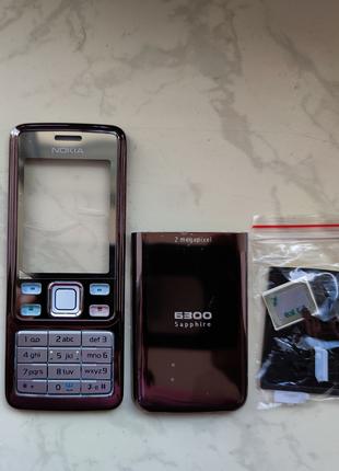 Корпус Nokia 6300 (бронзовий),металевий,без середини