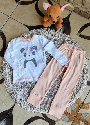 Пижама для девочек с мишкой панда