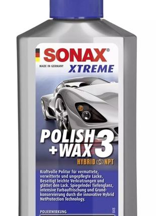 Полироль с воском #3 SONAX XTREME Polish + Wax 3 Hybrid NPT, 2...