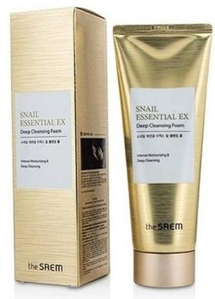 Пінка для вмивання the saem snail essential ex deep cleansing ...