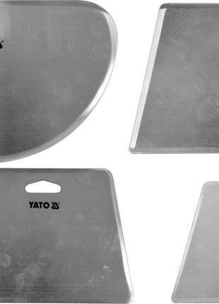 Скребки столярні з нержавійочої сталі YATO : 205х98 мм, 160х10...