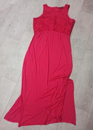 Трикотажный сарафан, длинное летнее платье