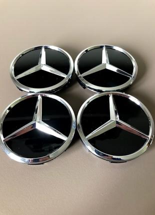 Колпачки заглушки на литые диски Мерседес Mercedes Benz 60мм