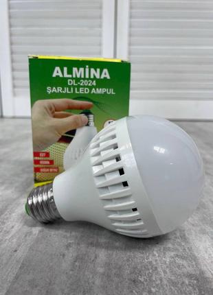 Лампочка з акумулятором Almina dl-2024 Акумуляторна лампочка е...