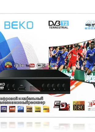 Цифровий ефірний приймач з екраном DVB-T2 IPTV/YouTube/WiFi/MP...