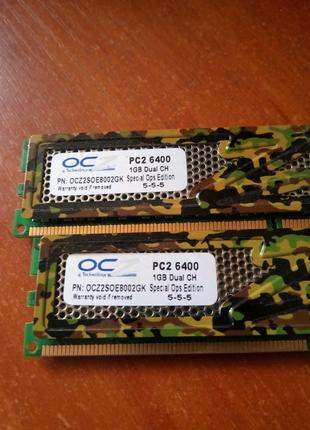 Оперативная память OCZ DDR2 2x1Gb комплект