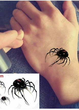 Временная татуировка паук