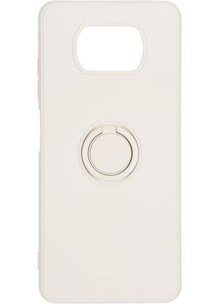 Чехол Gelius Ring Holder Case для Xiaomi Redmi 10c Ivory White