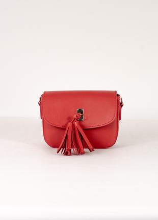 Женская сумка красная сумка через плечо красный клатч кроссбоди