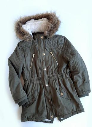 Парка george зимняя куртка-парка на девочку 9-10 лет пуховик
